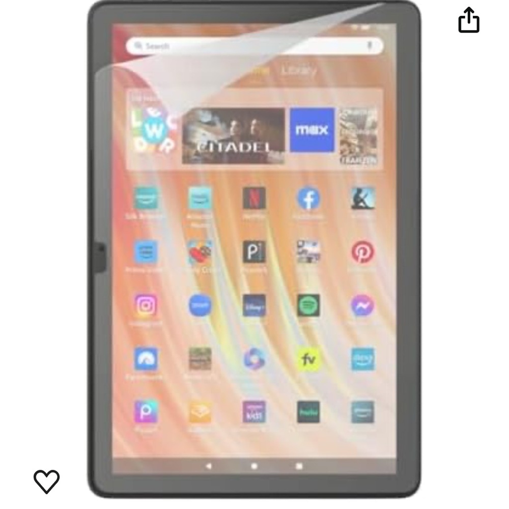 Anti-Glare Screen Protector (2 Pack), for Amazon Fire HD 10, (13th Gen, 2023 re)